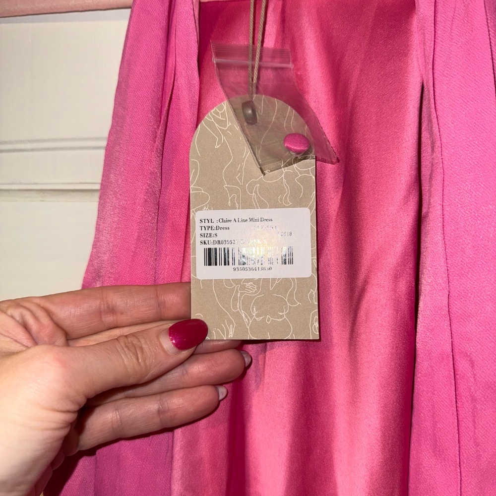 Meshki Claire A Line Minidress Pink size S - Picture 8 of 9